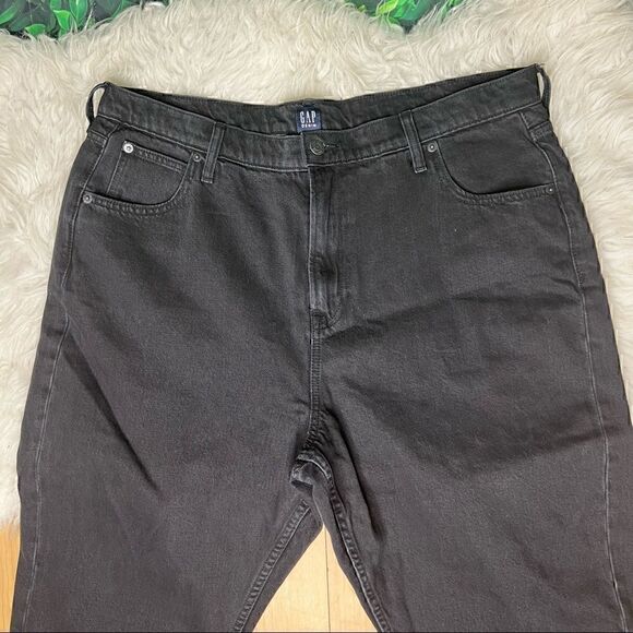 GAP black mom jeans casual trendy plus size 18 /34P. - Picture 6 of 15